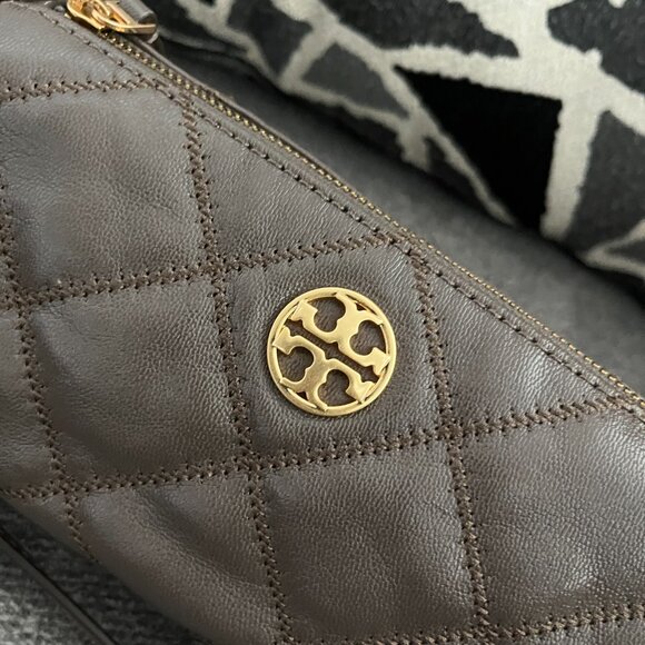 NWT TORY BURCH 141024 WILLA BARREL Crossbody Shoulder volcanic stone - Picture 3 of 10